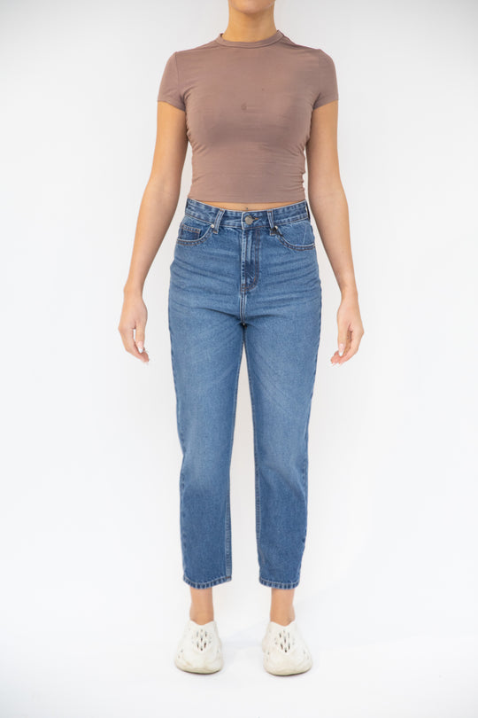 Just Organic Ella Jeans - Mid Blue