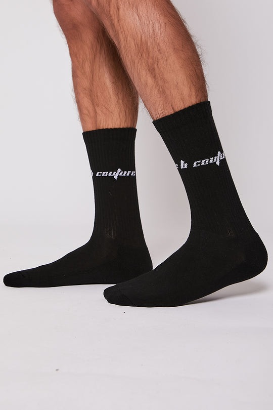 B Couture 3 Pack of Socks - Black