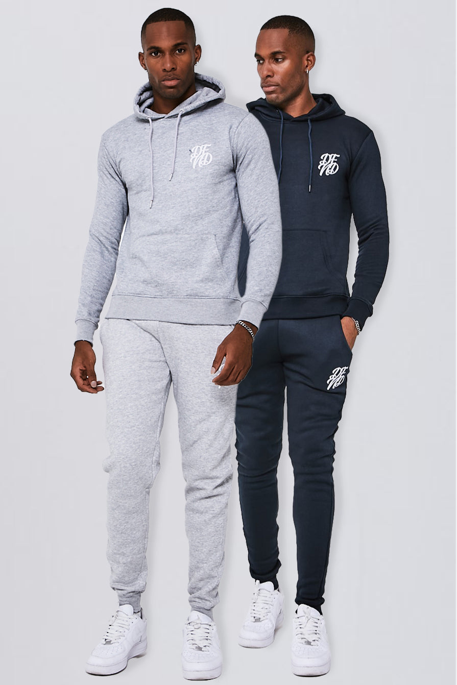 DFND Two Pack Hoodie - Navy & Grey