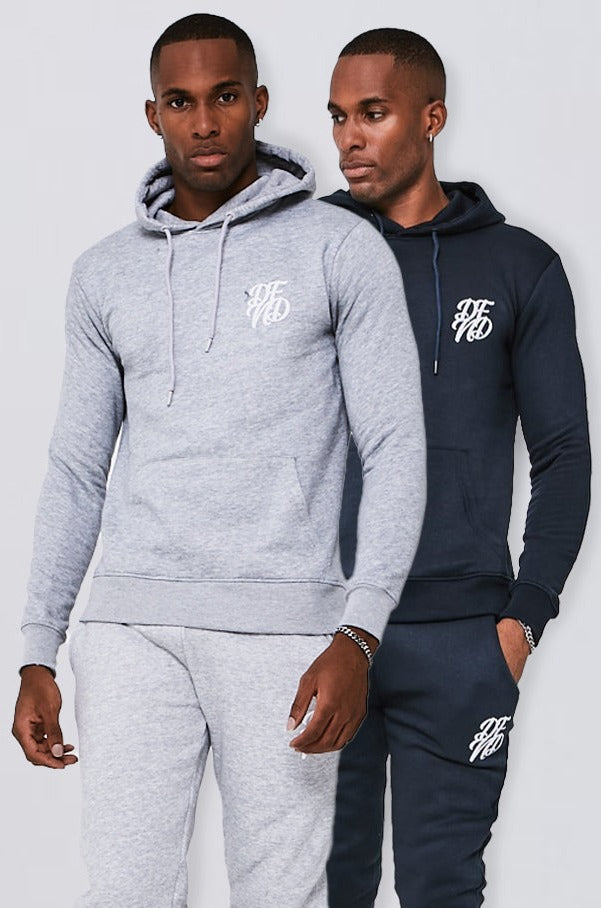 DFND Two Pack Hoodie - Navy & Grey