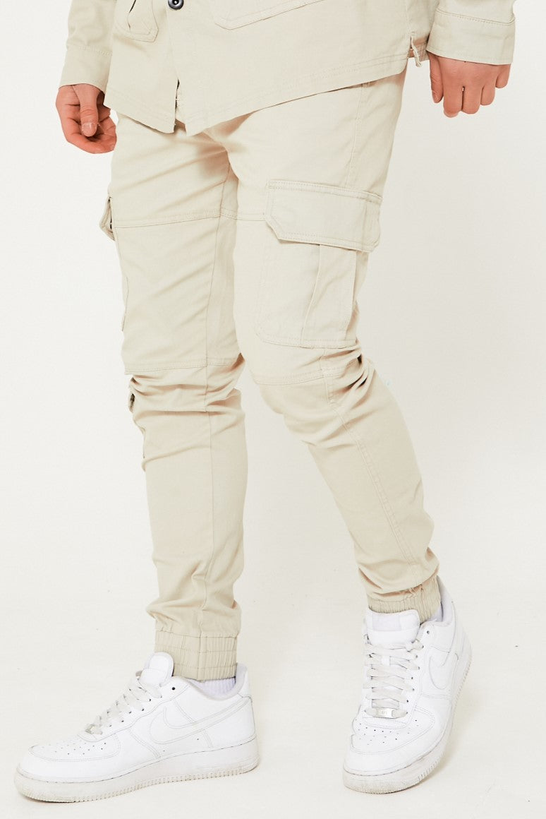 Soul Star Experience Cargo Pants - Stone