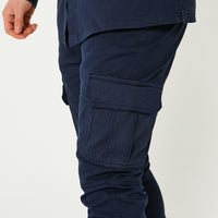 Soul Star Experience Cargo Pants - Navy