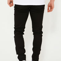 Organic Skinny Jeans - Ripped Black