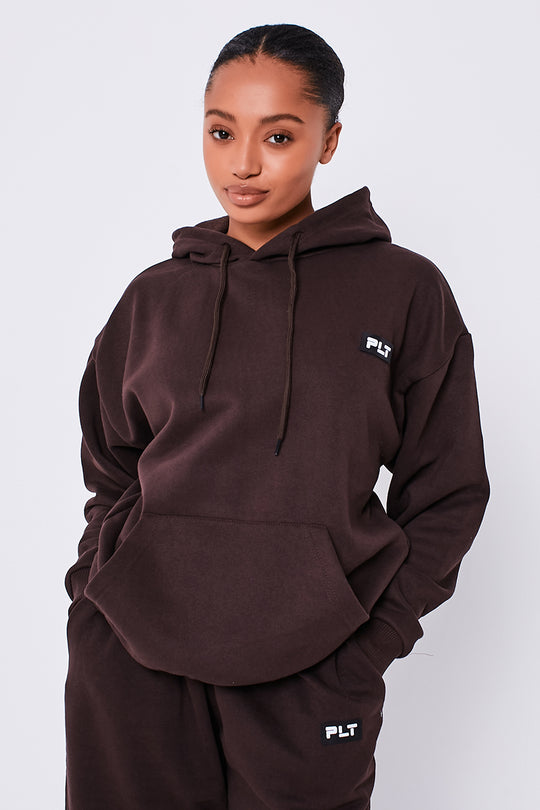Womens Hoodie - Chocolate Brown
