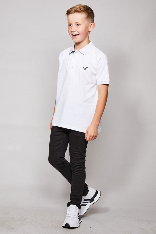 Junior Redford Polo Tee - White