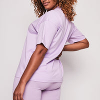 Burnt Oak Co-ord Tee and Short - Lilac