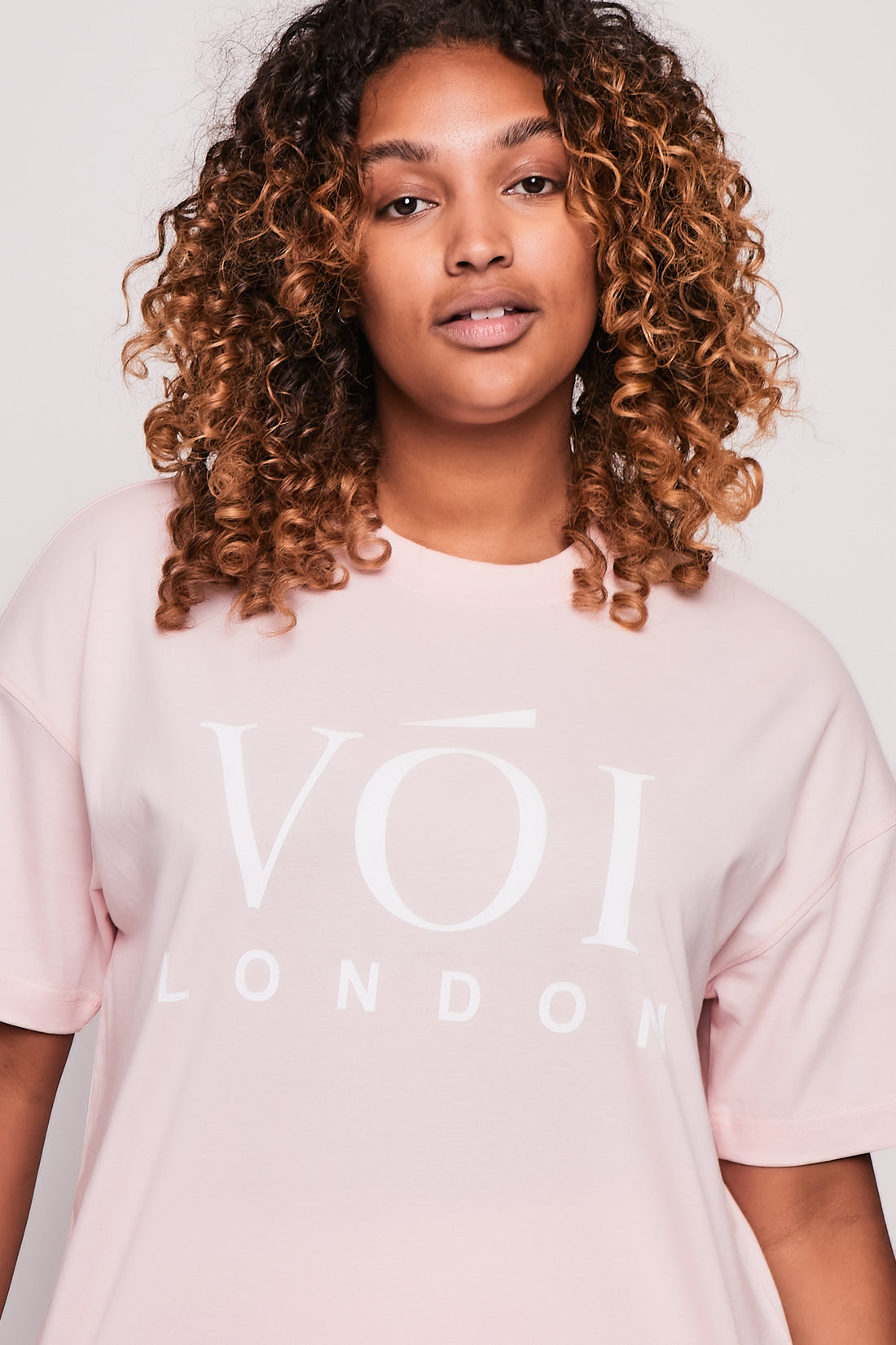 Burnt Oak Co-ord Tee and Short - Powder Pink