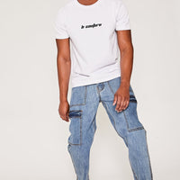 East India Relaxed Cargo Jeans - Light Blue