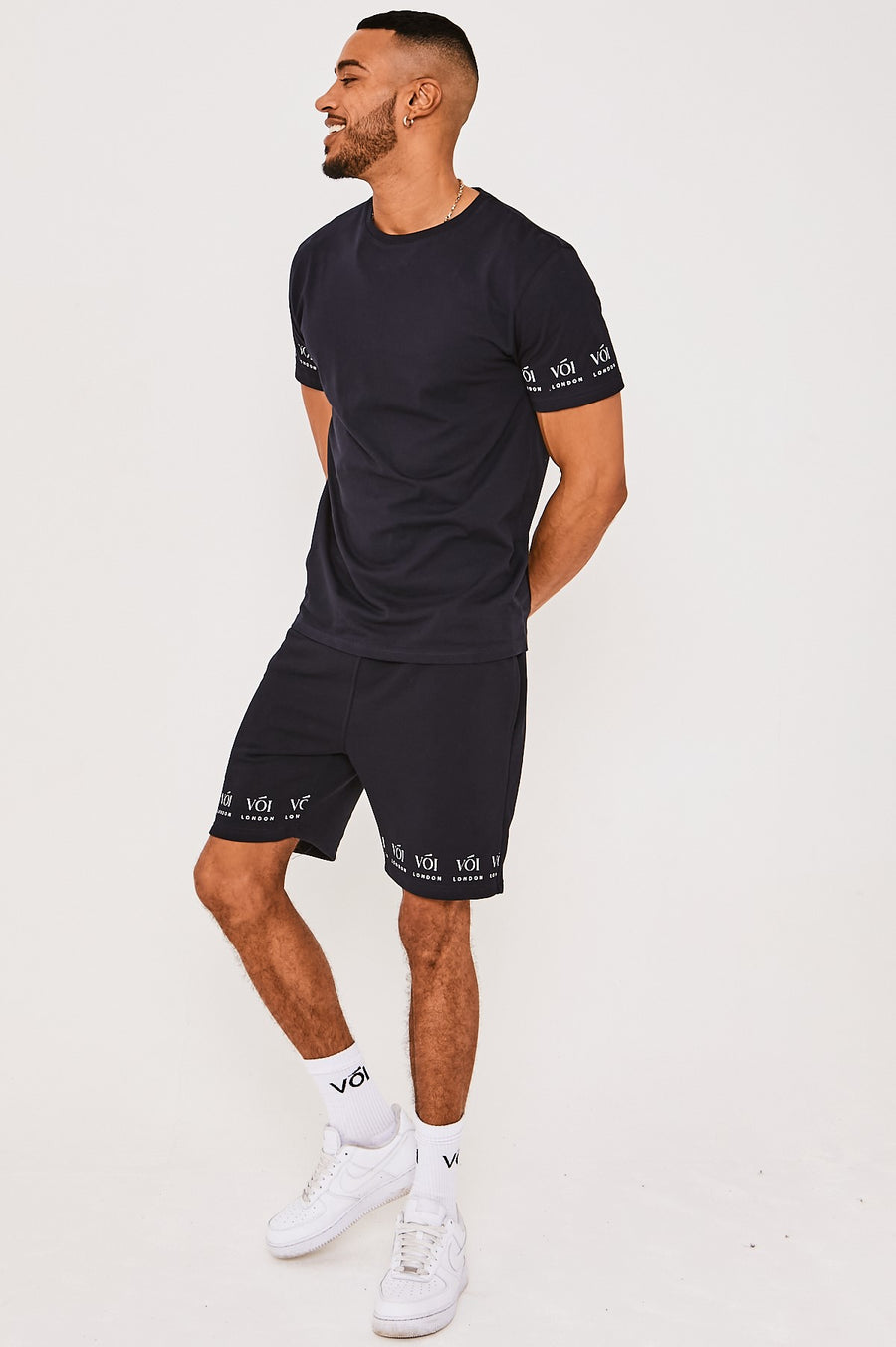 Voi Swiss Cottage T-Shirt & Short Set - Navy