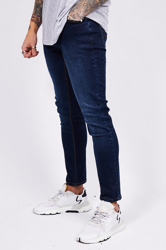 Deluxe Tapered Jeans - Dark Blue