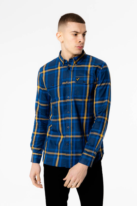 Noel Voi Shirt - Navy Check