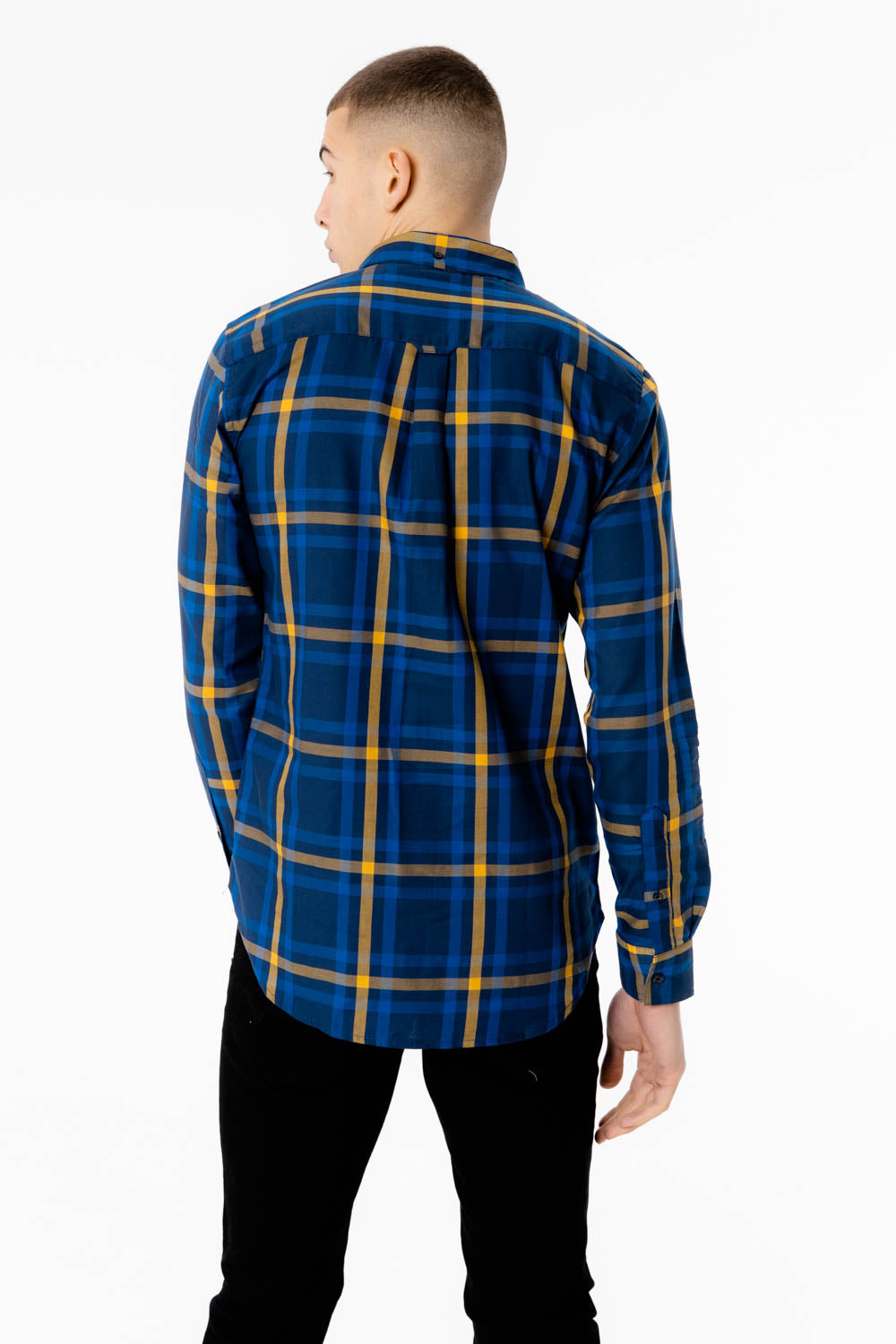 Noel Voi Shirt - Navy Check