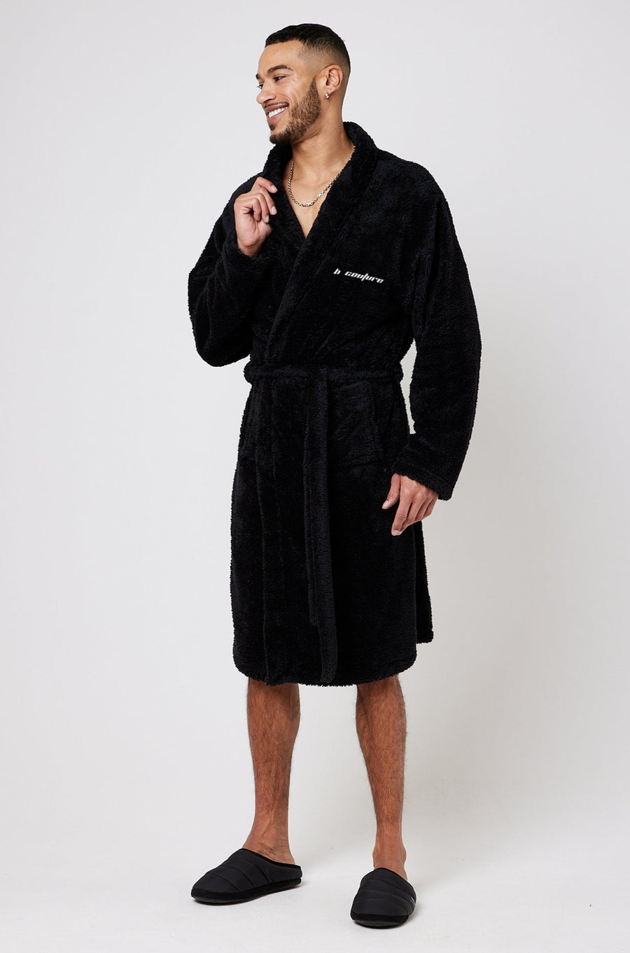 B Couture Dressing Gown - Black