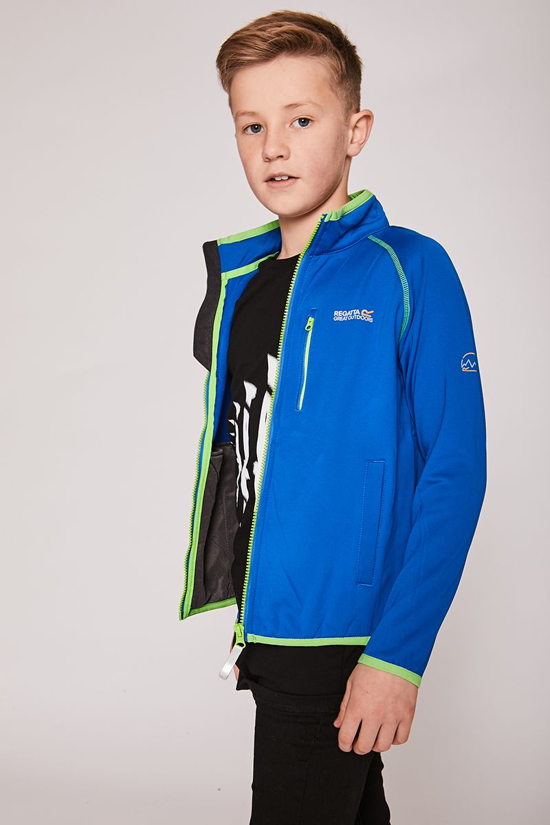 Regatta Limit Kids Extol Softshell Jacket - Oxford Blue