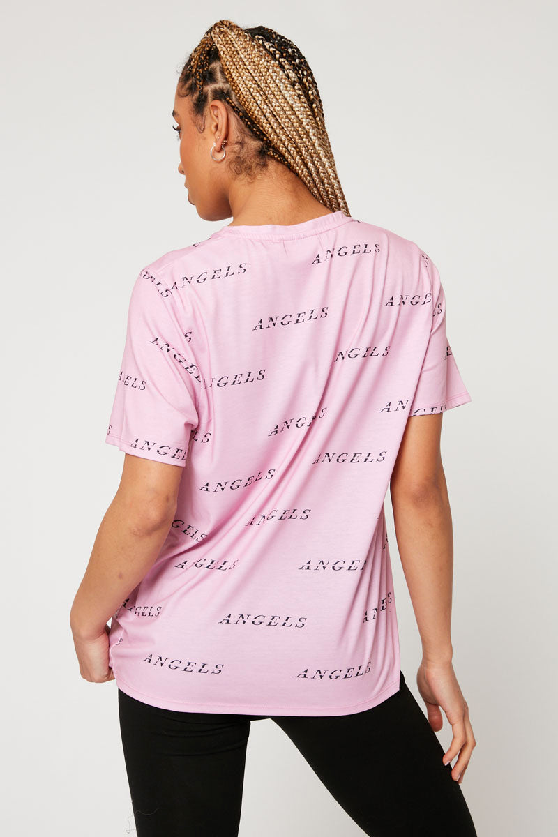 Ethereal Relaxed Fit T-Shirt  - Pink